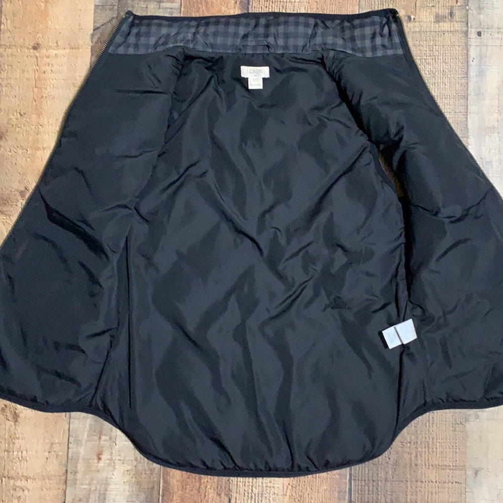 J. Crew Gingham Checkered Plaid Excursion Down Pu… - image 5